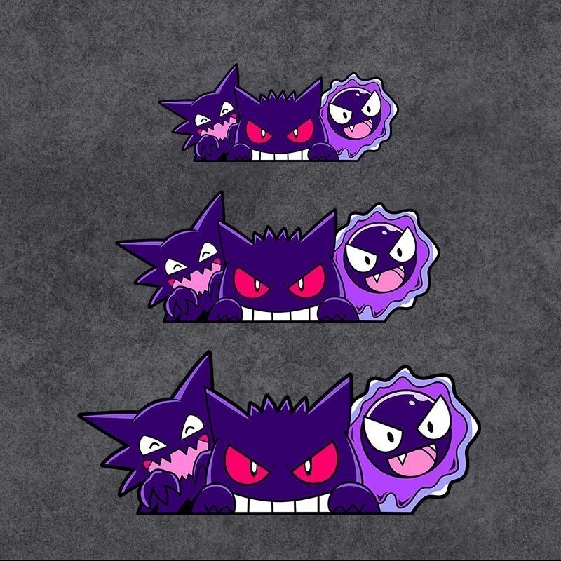 Cosplay Prop Book - Leuke Pokemon Gengar Anime Autostickers voor
