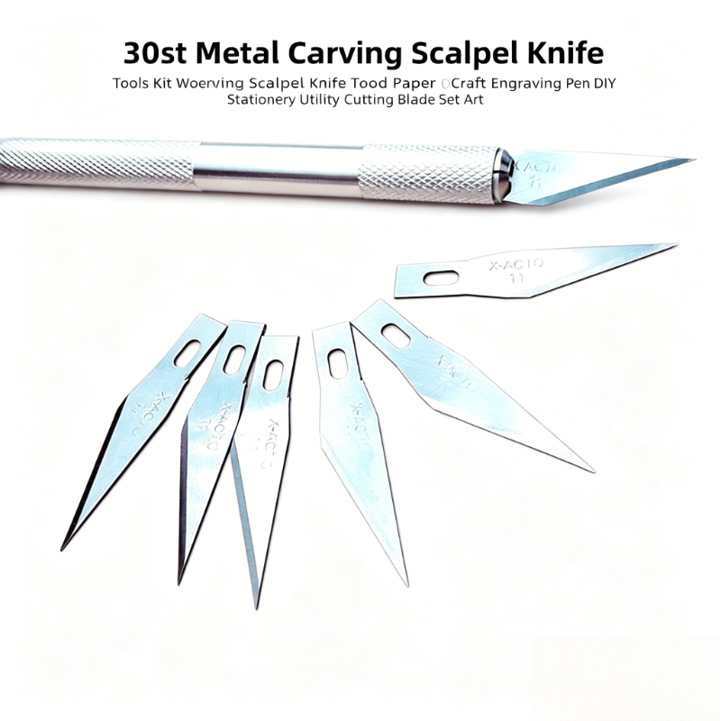 Craft Knife Set - 30Set Graveren Scalpel Mes Kit Metalen