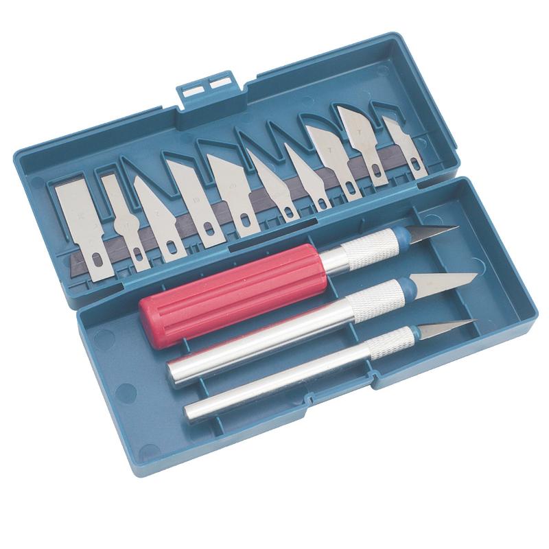 Craft Knife Set - 13-delige multifunctionele graveermessen set met opbergkoffer,