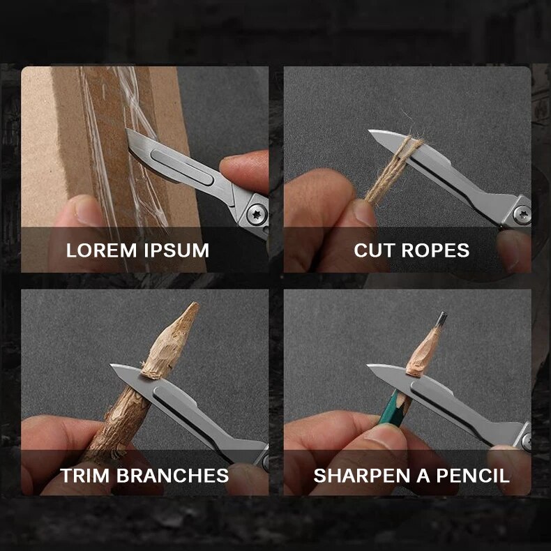 Zakmes roestvrijstalen zakmes  - Craft Knife Set recensie en prijs
